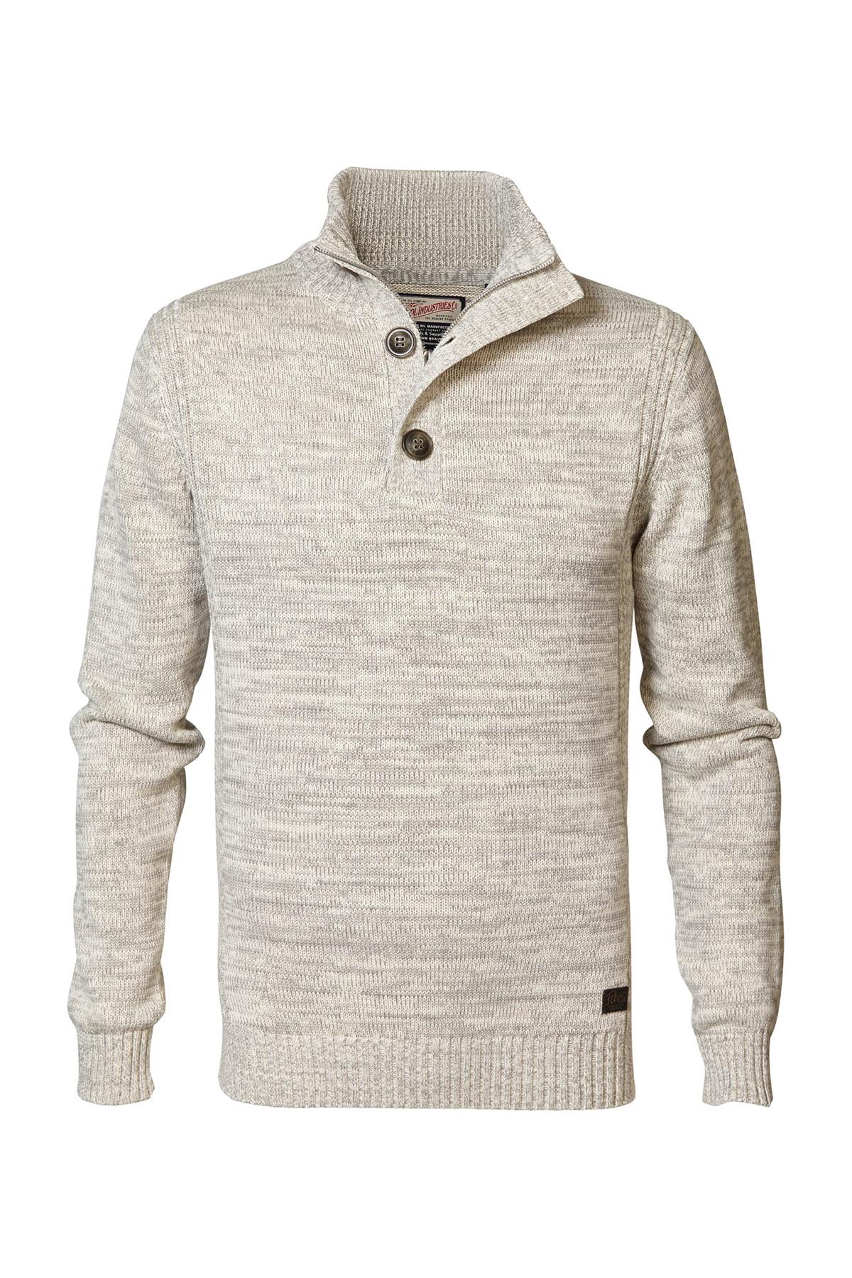 Knit sweater with high collar - Image n°4