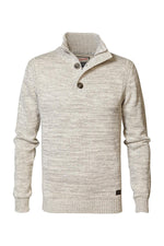 Knit sweater with high collar - Image n°4