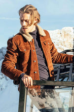 Vintage corduroy trucker jacket - Image n°1