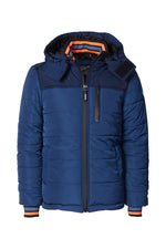 Warm down jacket with removable hood - Image n°1