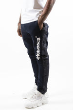 Navy blue sports pants - Image n°1