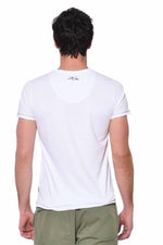 USA Motors white V-neck t-shirt - Image n°2