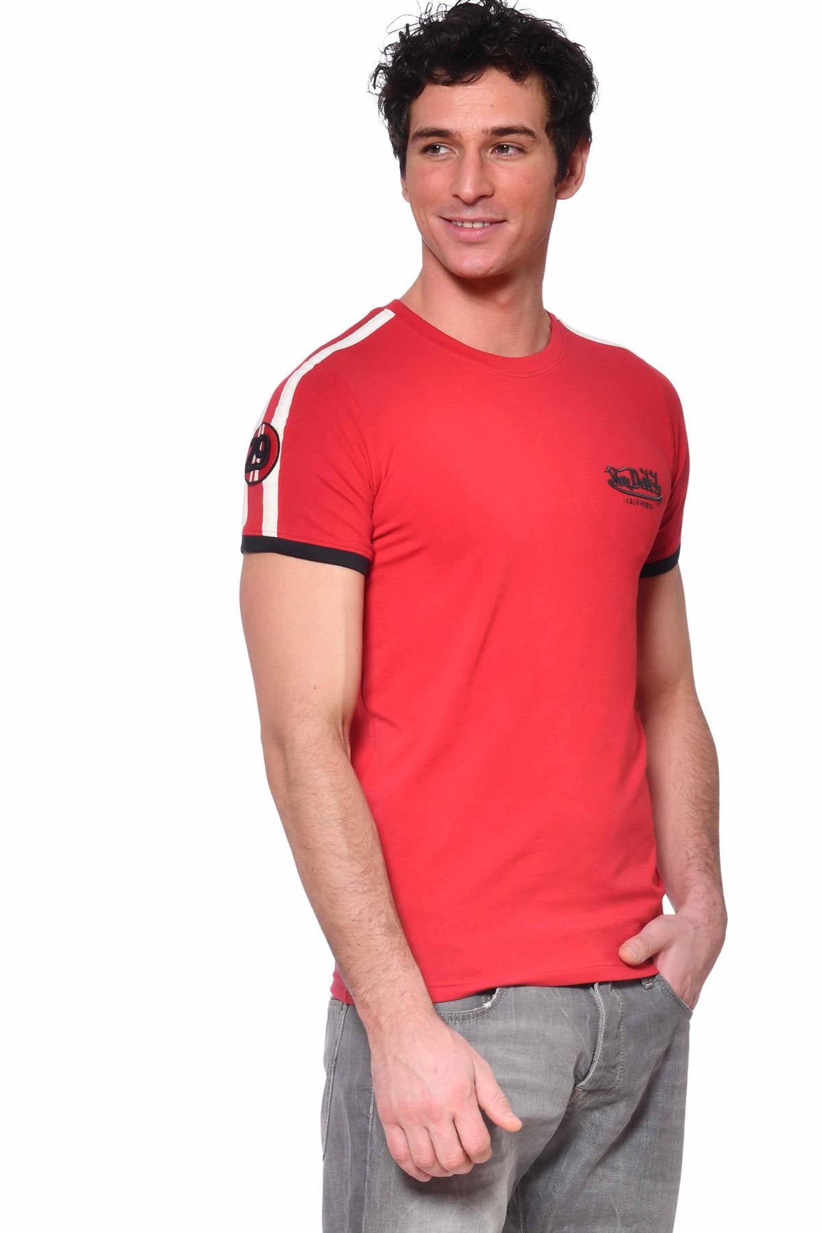 Red round neck t-shirt - Image n°3