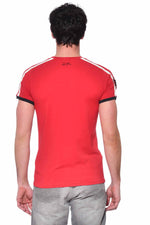 Red round neck t-shirt - Image n°2