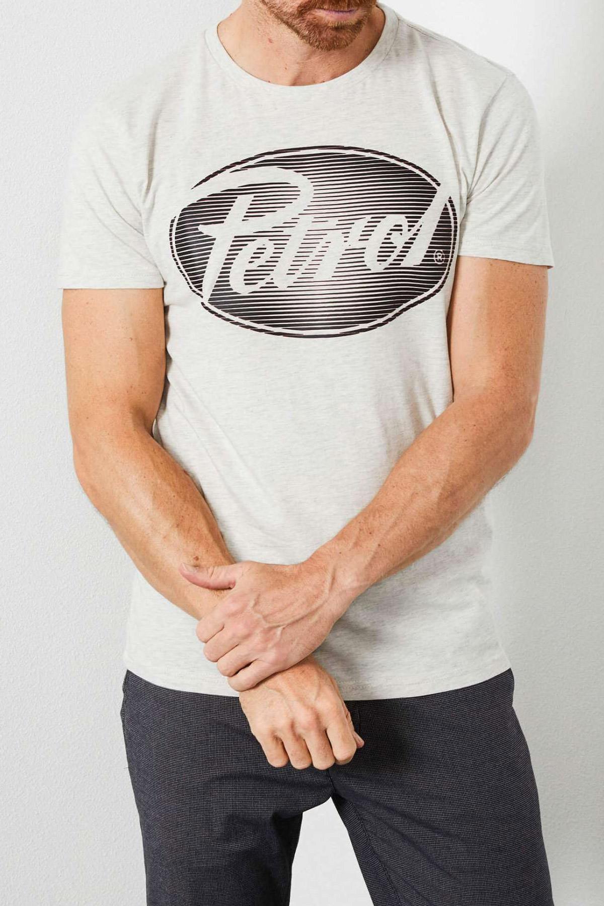 Men's white round-neck t-shirt - Image n°1