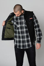 Sleeveless leather biker vest - Image n°6