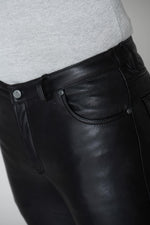 Black lambskin pants - Image n°3