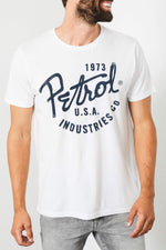 Men's white round neck t-shirt - Image n°4
