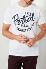 Men's white round neck t-shirt - Image n°1