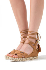 Brown wedge sandals - Image n°6
