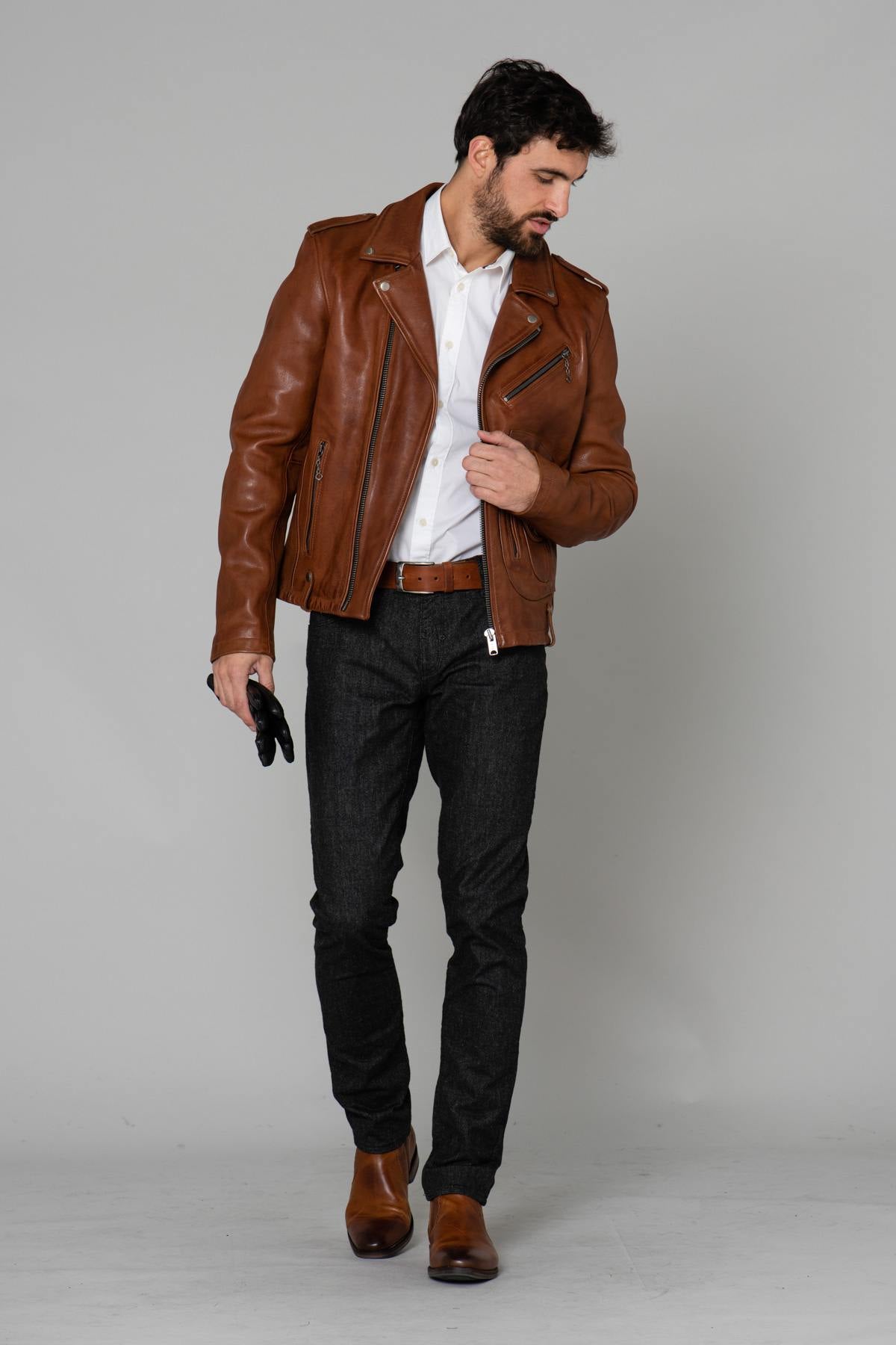 Vintage-style cognac perfecto - Image n°3