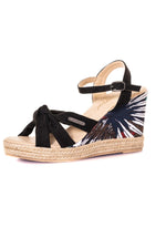 Black wedge sandals - Image n°10