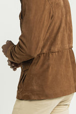 Velvet-look leather jacket - Image n°13