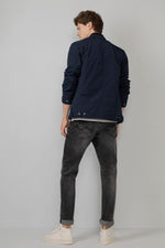 Navy blue polyester jacket - Image n°8