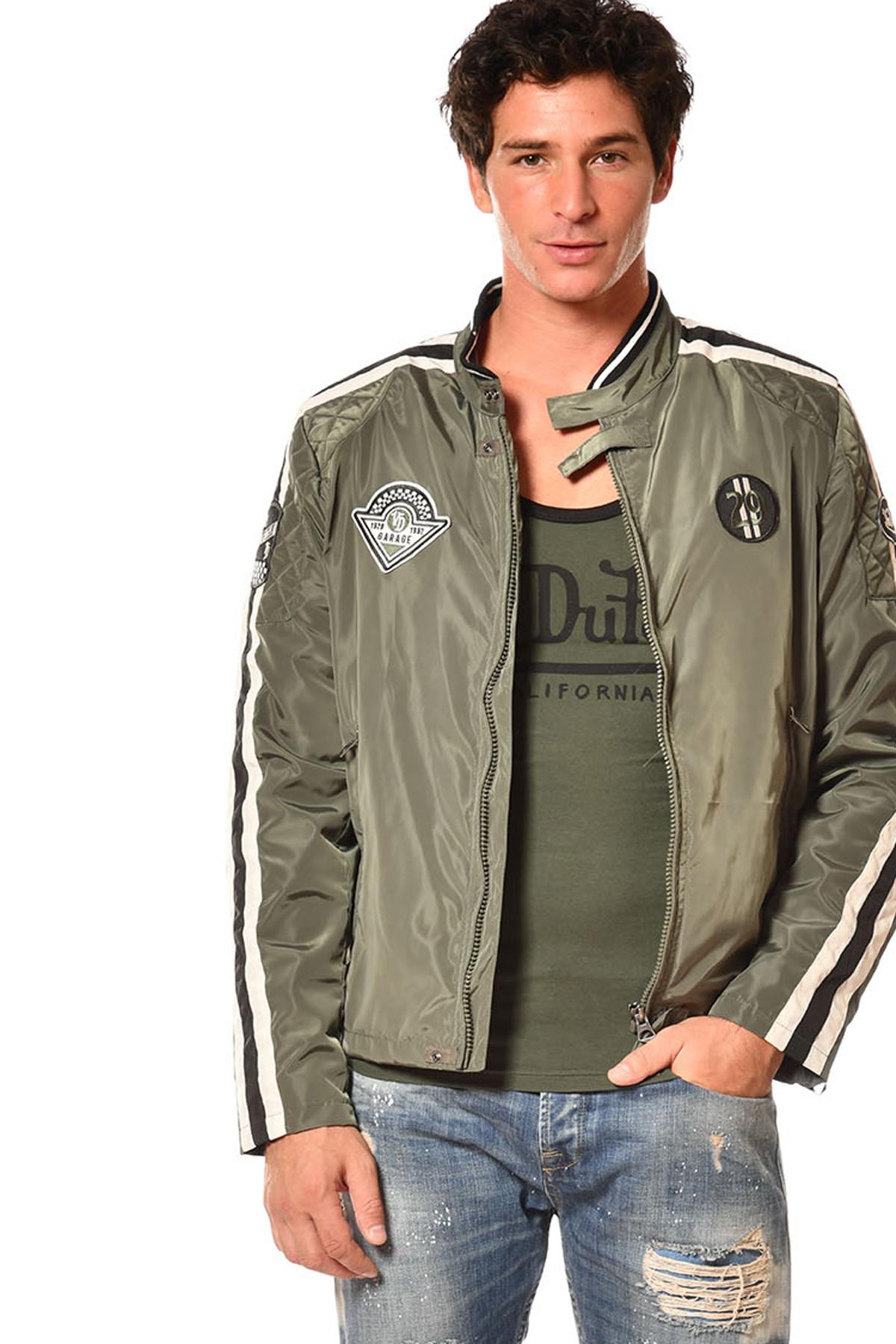 Khaki jacket with embroidered patches - Image n°7