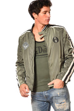 Khaki jacket with embroidered patches - Image n°5