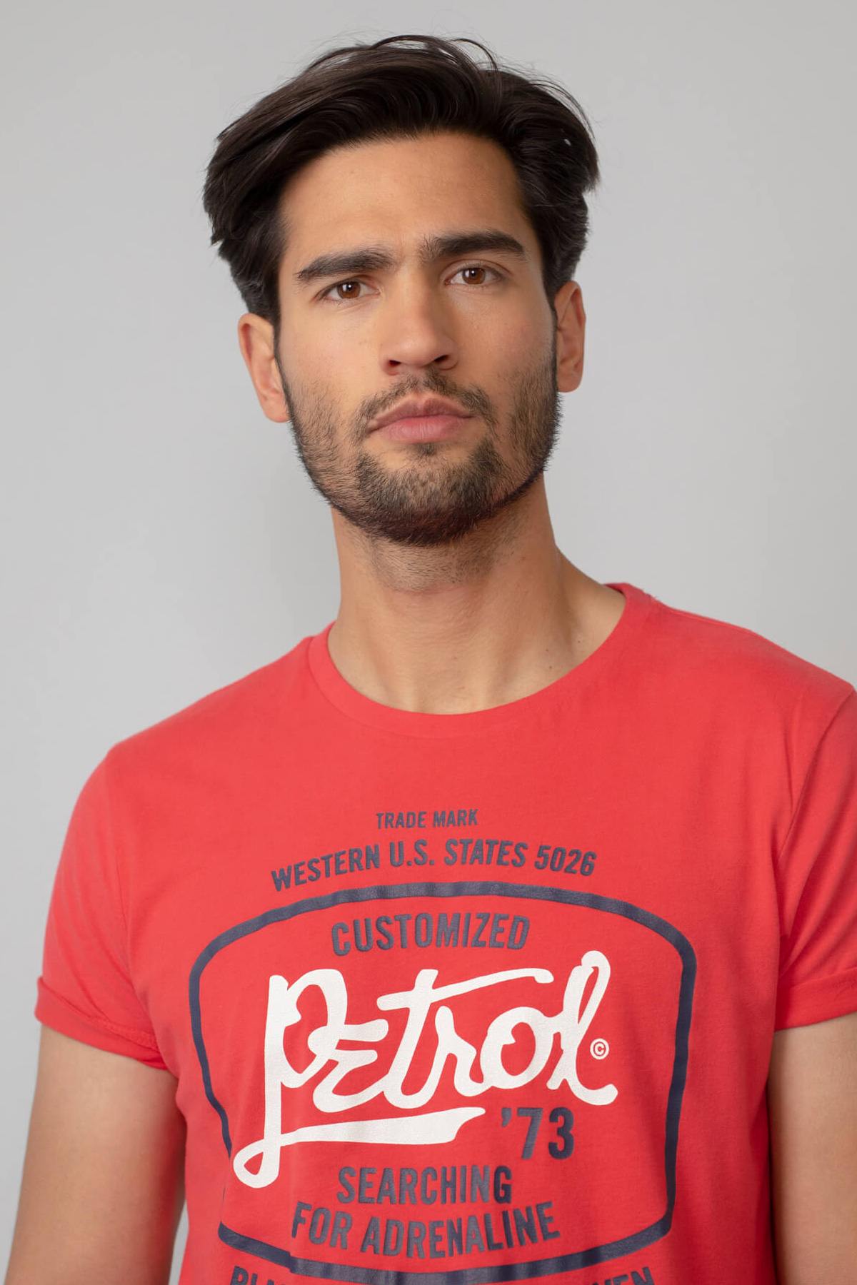 Red men's t-shirt - Image n°2