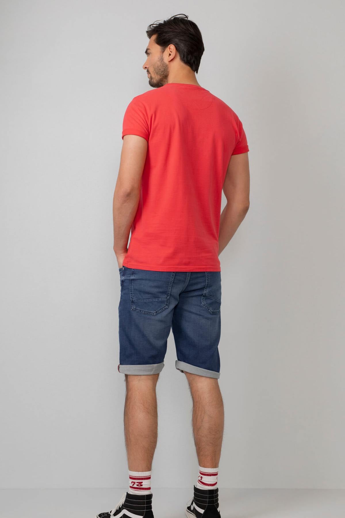 Red men's t-shirt - Image n°3