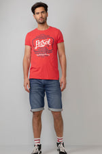 Red men's t-shirt - Image n°4