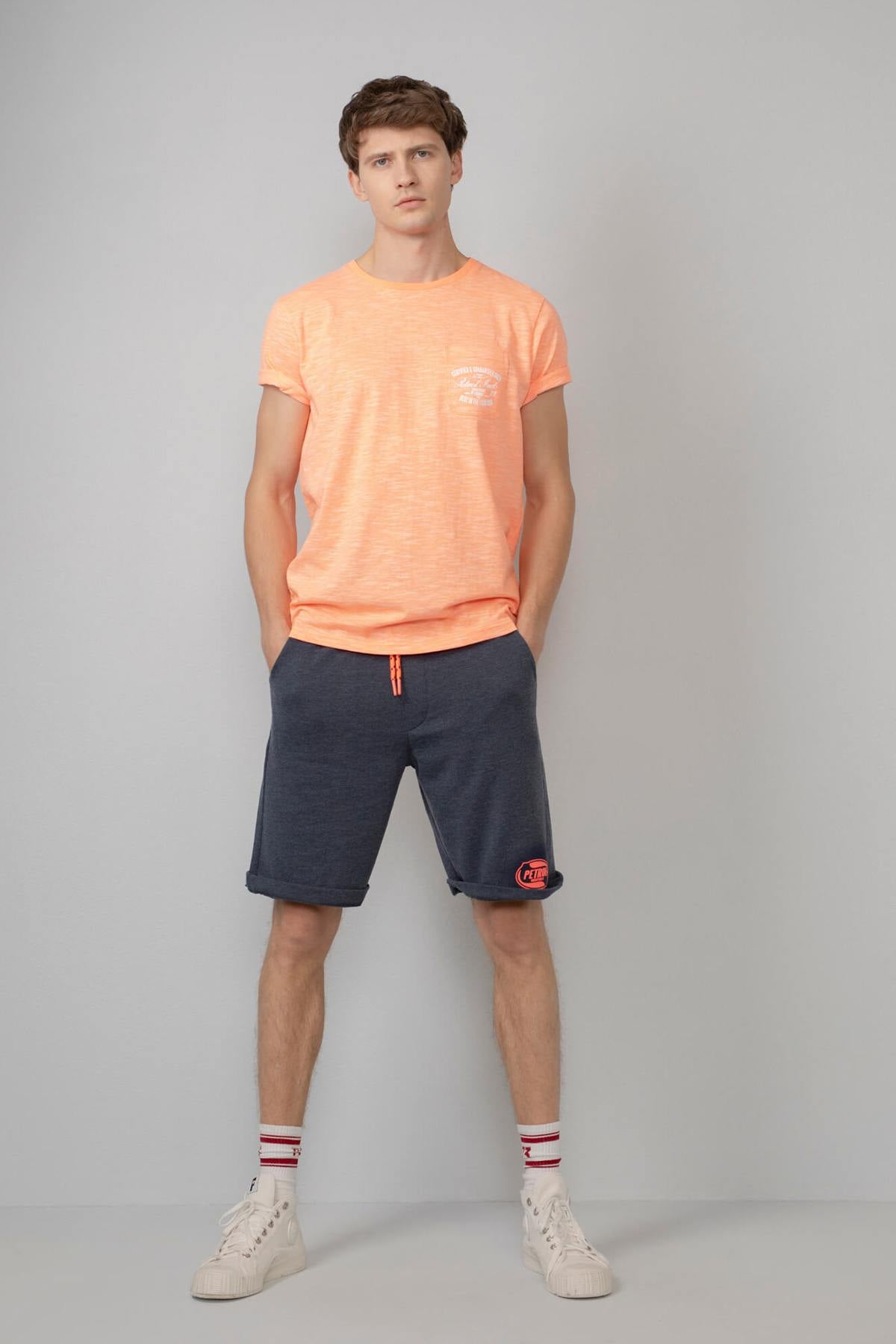 Men's heather orange t-shirt - Image n°2