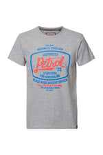 Heather gray T-shirt with chest print - Image n°5