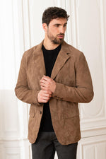 Suede goatskin blazer - Image n°3