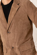 Suede goatskin blazer - Image n°8