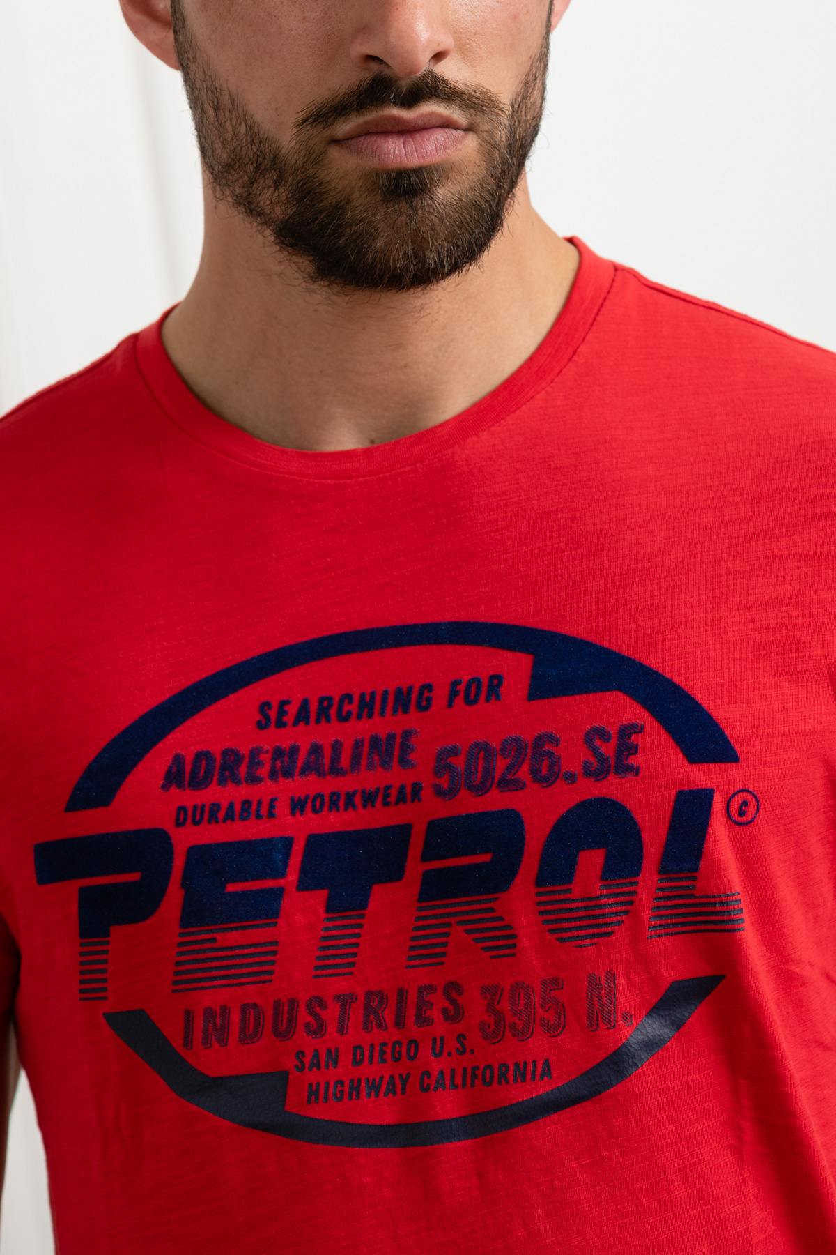 Red round neck t-shirt - Image n°3