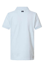 Light blue polo shirt with crest - Image n°2