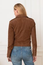 Perfecto in cognac suede leather - Image n°4