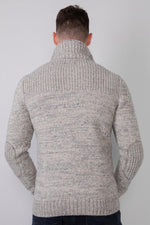 Off-white chunky knit raglan sweater - Image n°6
