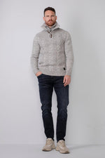 Off-white chunky knit raglan sweater - Image n°5