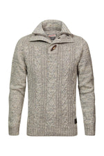 Off-white chunky knit raglan sweater - Image n°2