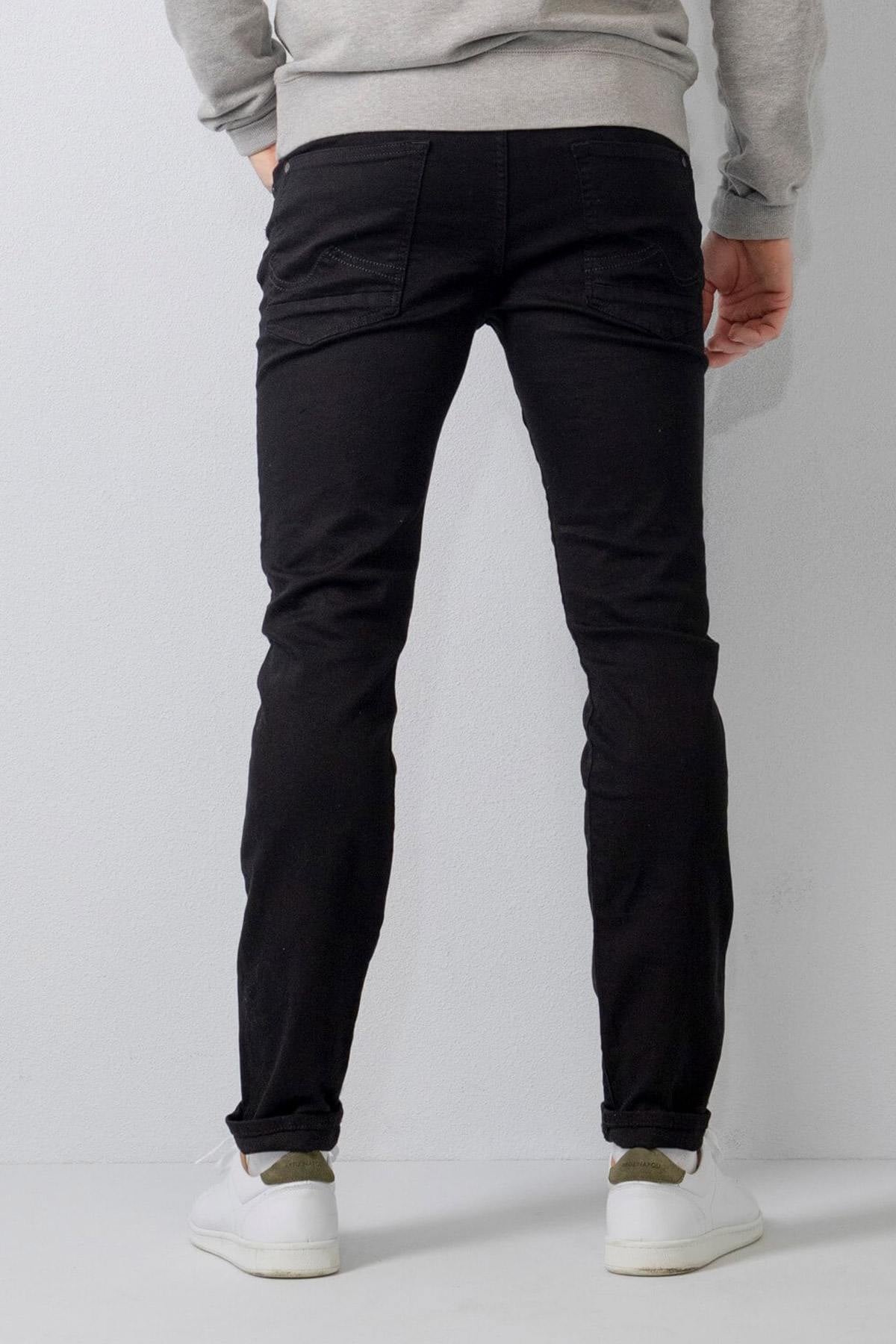 Men's black slim-fit jeans - Image n°2