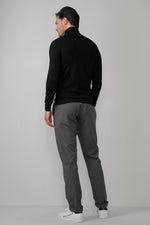 Black turtleneck sweater for men - Image n°4