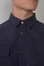 Men's denim blue shirt - Image n°5