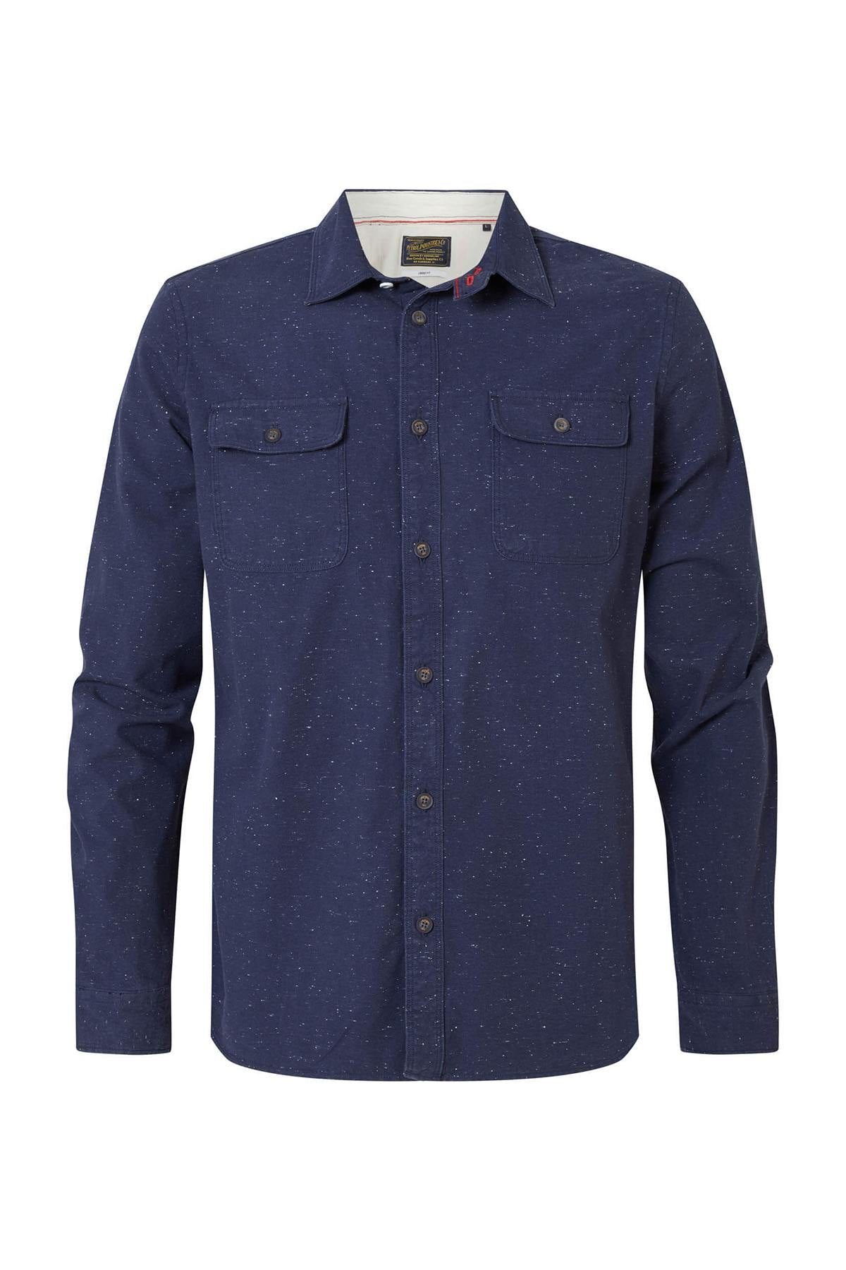 Men's denim blue shirt - Image n°6