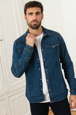 Denim denim overshirt - Image n°6