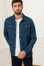 Denim denim overshirt - Image n°1