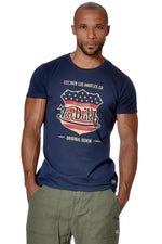 Men's navy blue t-shirt - Image n°1