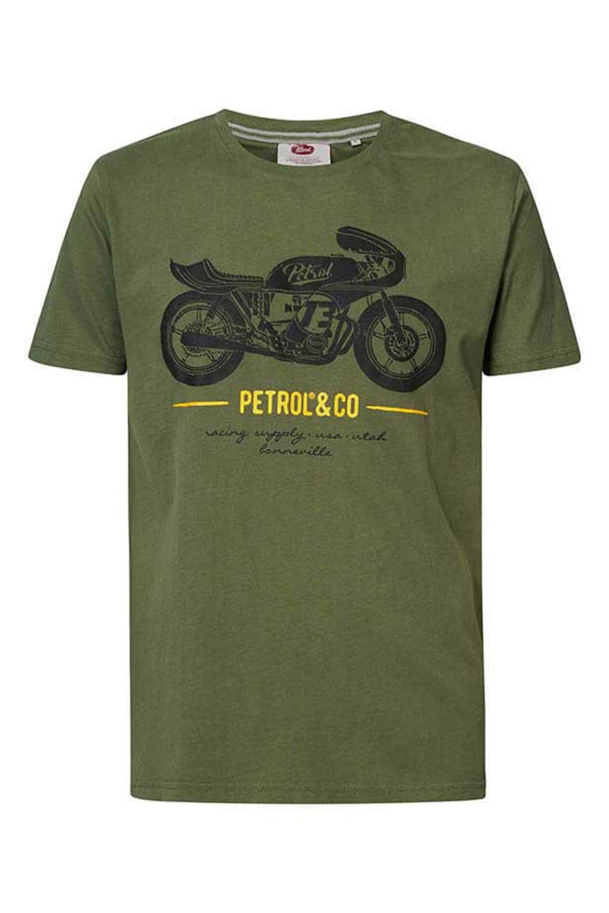 Vintage khaki motorcycle t-shirt - Image n°4