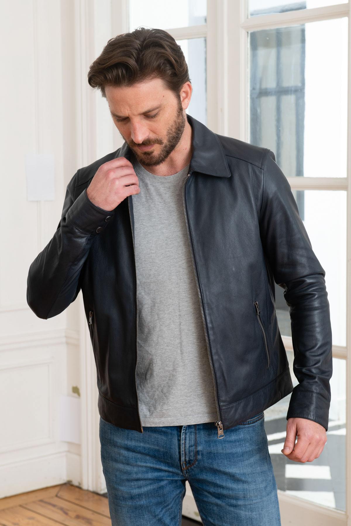 Men s Jacket Oakwood CLAYTON BLEU MARINE