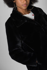 Black Oakwood Faux Fur Coat - Image n°7
