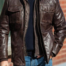 Men's mid-length leather jackets