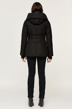 Women's black jacket with hood - Image n°4