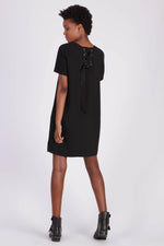 Black dress short sleeves - Image n°6