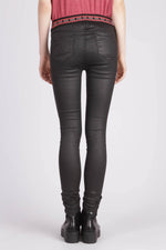 Black elastic waist jeggings - Image n°2