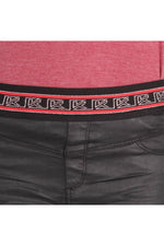 Black elastic waist jeggings - Image n°5