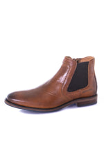 Men's cognac leather shoes - Image n°7