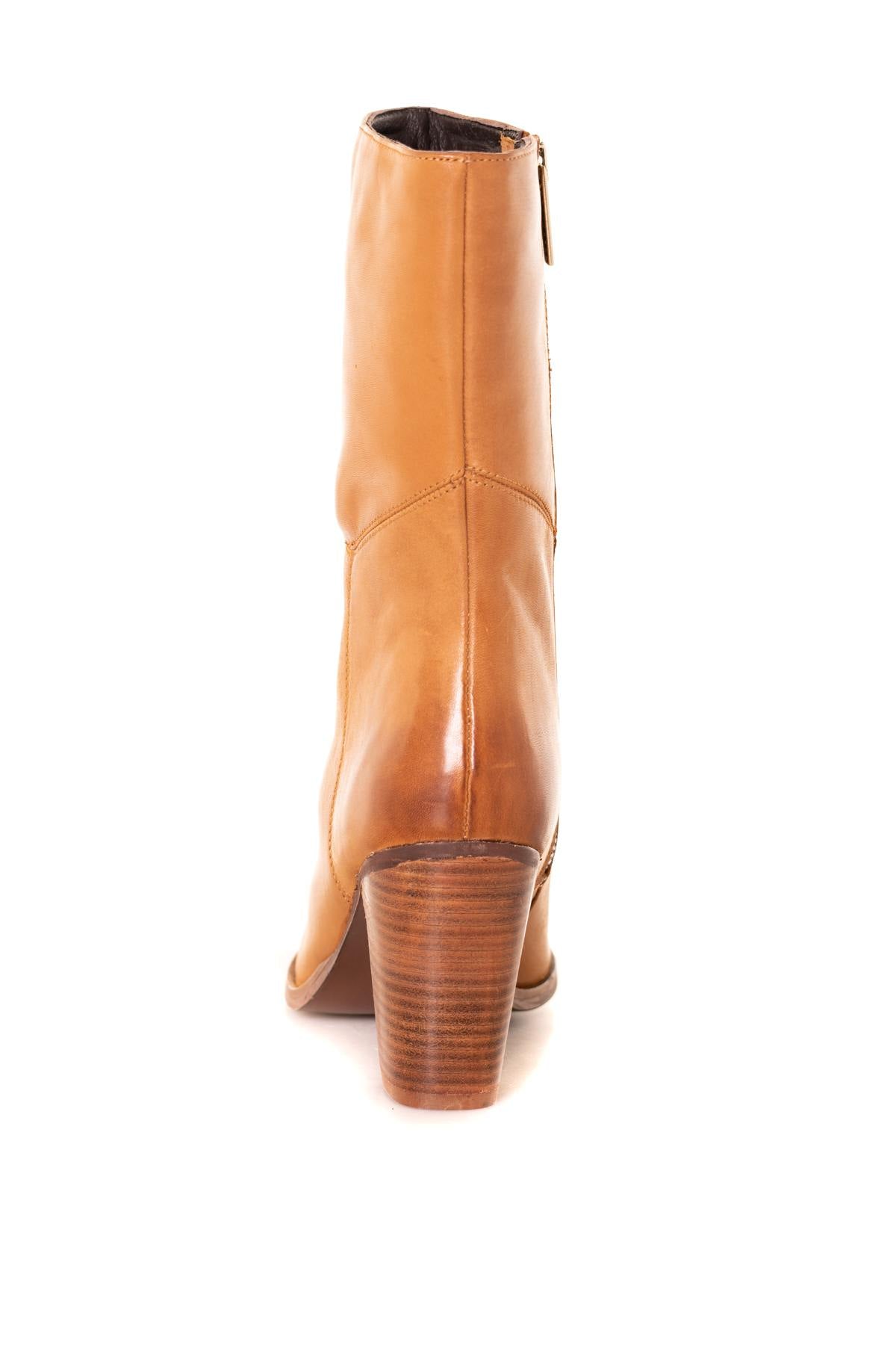 Women's leather boot - Image n°6